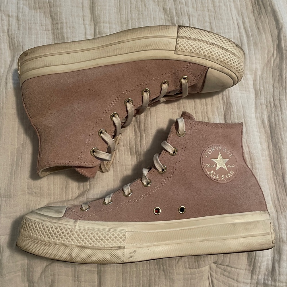 Mauve Platform High Top Converse